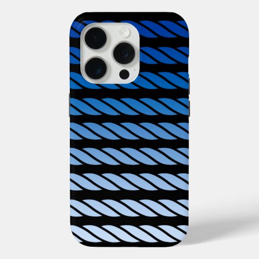 ネイビストライプー航海のパターン Case-Mate iPhoneケース (裏面)