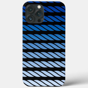 ネイビストライプー航海のパターン iPhone 13 PRO MAXケース