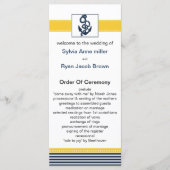 ネイビストライプー、いかり、ウェディング航海のプログラム プログラム (正面)