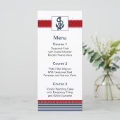 ネイビストライプー、いかり、メ航海のニュー・カード メニュー (スタンド正面)