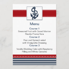 ネイビストライプー、いかり、メ航海のニュー・カード メニュー