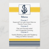 ネイビストライプー,いかり,メ航海のニュー・カード メニュー (正面)