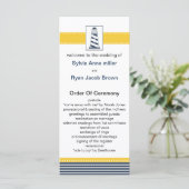 ネイビストライプー，灯台，ウェディング航海のプログラム プログラム (スタンド正面)