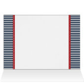 ネイビストライプー、結婚いかり航海ののテーブル番号 (内部横(上))