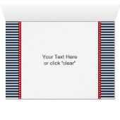 ネイビストライプー、結婚いかり航海ののテーブル番号 (内部横(下))