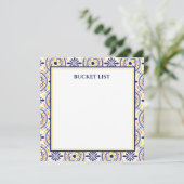 ネイビスペインのイエロータイル地中海のバケットリスト 招待状 (スタンド正面)