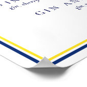 ネイビスペインのイエロータイル署名カクテルVF ポスター (角)