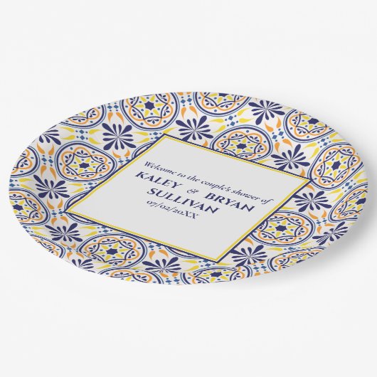 ネイビスペインのイエロータ地中海のイルのV3 ペーパープレート (アングル)