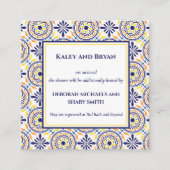 ネイビスペインのイエロータ地中海のイルカスタムV2 スクエア名刺 (正面)