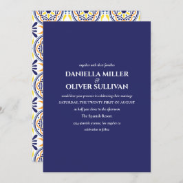 ネイビスペインのイエロータ地中海のイル結婚ズ 招待状