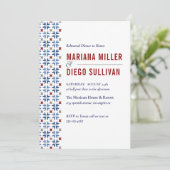 ネイビスペインのーとレッドタイル地中海の結婚ズ 招待状 (スタンド正面)