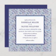 ネイビスペインのータイル地中海の結婚ズ