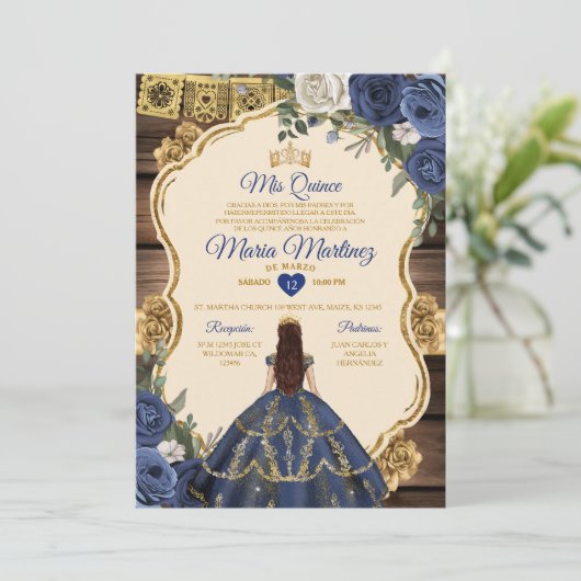 ネイビスペインのーフローラウッドプリンセスキニャネラ 招待状 (スタンド正面)