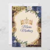 ネイビスペインのーフローラウッドプリンセスキニャネラ 招待状 (裏面)