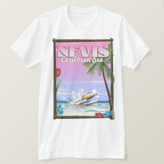 ネイビス 休日 ポスター Tシャツ (デザイン正面)