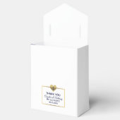 ネイビパーソナライズされたーブルー航海のハート結婚ズ フェイバーボックス (オープン)