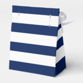 ネイビパーソナライズされたーブルー航海のブライダルシャワー フェイバーボックス (裏面サイド)