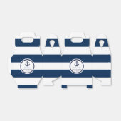 ネイビパーソナライズされたーブルー航海の結婚式の引き出物 フェイバーボックス (折り畳みなし)