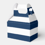 ネイビパーソナライズされたーブルー航海の結婚式の引き出物 フェイバーボックス (裏面サイド)