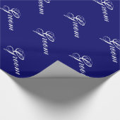 ネイビファンシーーでグルーミング ラッピングペーパー (角)