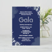 ネイビフォーマルガラ企業のボールパーティー募金会 招待状 (スタンド正面)