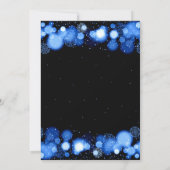 ネイビフォーマルーグーム企業のホリデーパーティー 招待状 (裏面)