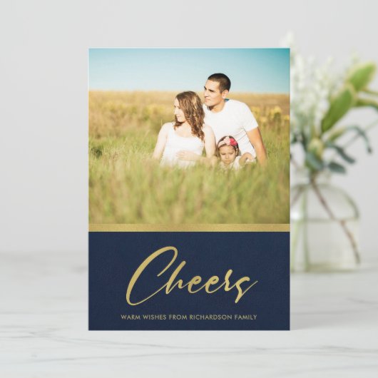 ネイビフォーマルーフェイク金ゴールドミニマル応援写真 シーズンカード (スタンド正面)