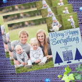 ネイビメリーー異教徒ツリー（ユダヤ教）メノラーかわいい3写真 シーズンカード