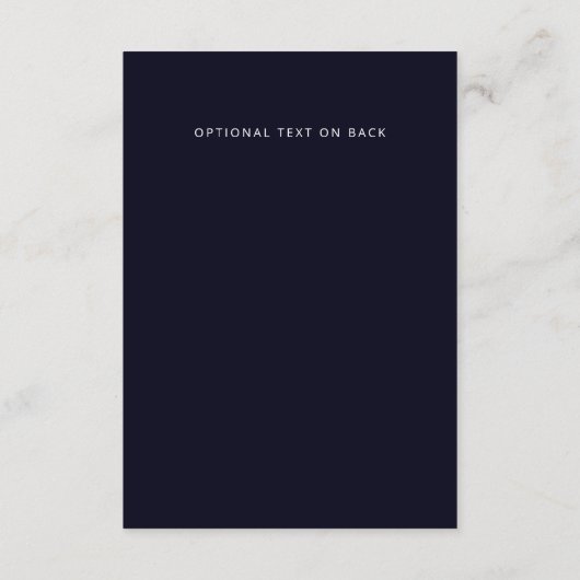 ネイビモダンいかり航海のモノグラ結婚ム エンクロージャーカード (裏面)