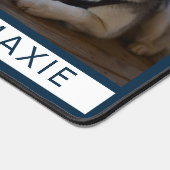 ネイビモダング最高のドッグのママEver 3 Photo Collage デスクマット (コーナー)