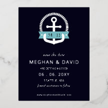 ネイビモダンーいかり航海のモノグラム日付を保存