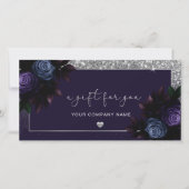 ネイビモダンーとシルバーのロゴのギフト券を追加 (正面)