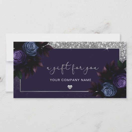 ネイビモダンーとシルバーのロゴのギフト券を追加 (正面)