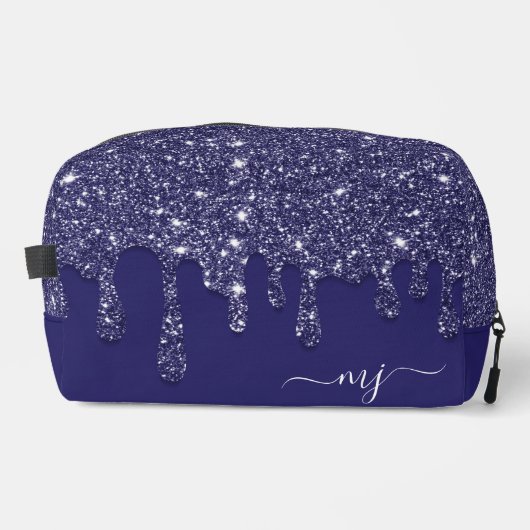 ネイビモダンーエレガントブルーグリッタードリップ ドップキット (正面)