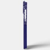 ネイビモダンーエレガントブルーグリッタードリップ Case-Mate iPhoneケース (裏面 / 左)