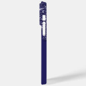 ネイビモダンーエレガントブルーグリッタードリップ Case-Mate iPhoneケース (裏面 / 左)