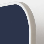 ネイビモダンーエレガントブルーモノグラム ピックルボールラケット (左詳細)