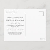 ネイビモダンーエレガントブルー金ゴールド3 Photo Gradation ポストカード (裏面)