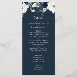 ネイビモダンーエレガント・ブルー結婚ズ メニュー