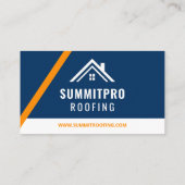 ネイビモダンーオレンジ屋根建築業者 名刺 (裏面)