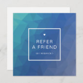 ネイビモダンースクエアRefer a friend (正面/裏面)