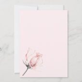 ネイビモダンーブルーと赤面ピンクフローラ結婚ズ 招待状 (裏面)