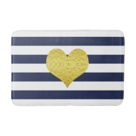 ネイビモダンーブルーストライプズのパターン名 バスマット