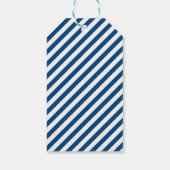 ネイビモダンーブルーハートガーリーキュートフェミニン脚本 ギフトタグ (裏面)