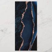 ネイビモダンーブルーバラ金ゴールドアゲート赤面結婚ズ メニュー (裏面)