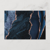 ネイビモダンーブルーバラ金ゴールドアゲ結婚ート詳細 エンクロージャーカード (裏面)