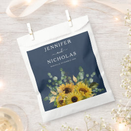 ネイビモダンーブルーフローラひま結婚わ花 フェイバーバッグ