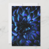 ネイビモダンーブルーフローラハイティーブライダルシャワー 招待状 (裏面)