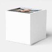 ネイビモダンーブルー写真卒業パーティー フェイバーボックス (裏面サイド)