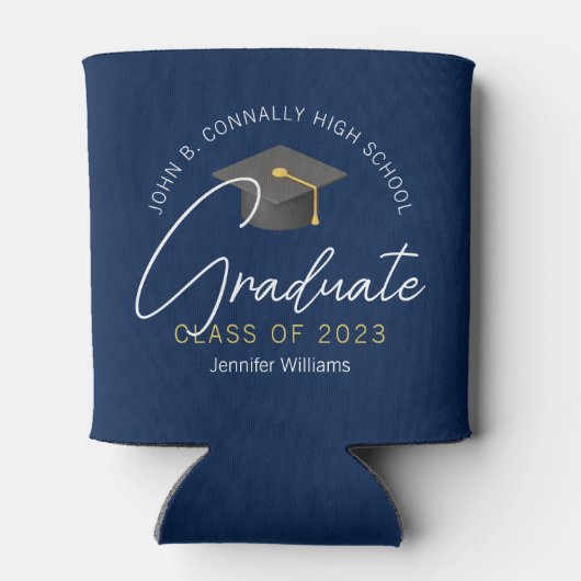 ネイビモダンーブルー卒カスタム業卒業会 缶クーラー (裏面)